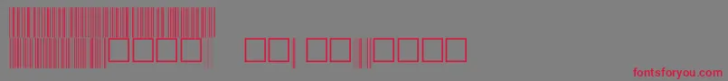 C39p48dhtt Font – Red Fonts on Gray Background