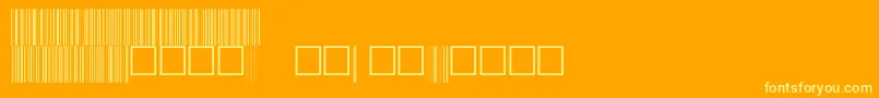 C39p48dhtt-fontti – keltaiset fontit oranssilla taustalla
