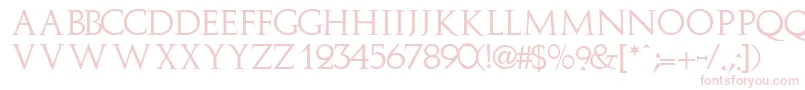 ImplicitcapssskRegular Font – Pink Fonts on White Background