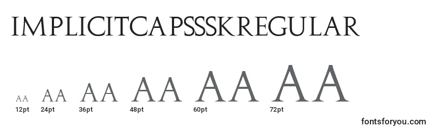 ImplicitcapssskRegular Font Sizes