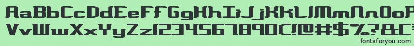 VarianceBrk Font – Black Fonts on Green Background