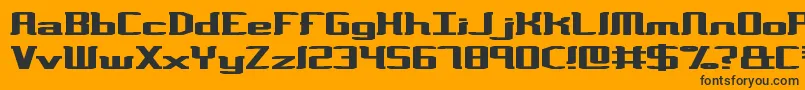 VarianceBrk Font – Black Fonts on Orange Background