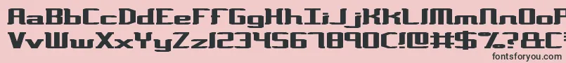 VarianceBrk Font – Black Fonts on Pink Background