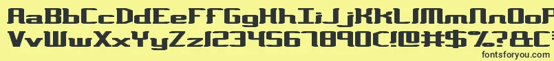 VarianceBrk Font – Black Fonts on Yellow Background