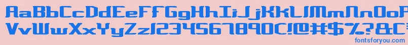 VarianceBrk Font – Blue Fonts on Pink Background