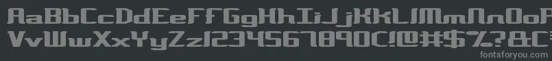 VarianceBrk Font – Gray Fonts on Black Background