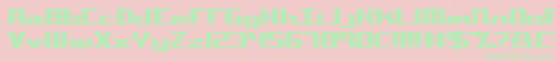 VarianceBrk Font – Green Fonts on Pink Background