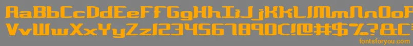 VarianceBrk Font – Orange Fonts on Gray Background