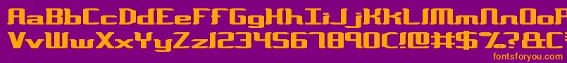 VarianceBrk Font – Orange Fonts on Purple Background