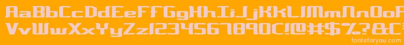 VarianceBrk Font – Pink Fonts on Orange Background