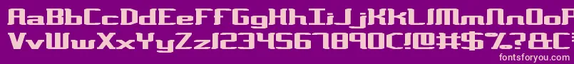 VarianceBrk Font – Pink Fonts on Purple Background