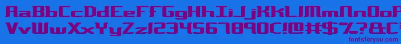 VarianceBrk Font – Purple Fonts on Blue Background