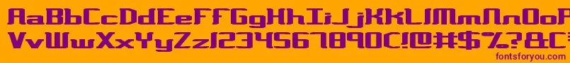 VarianceBrk Font – Purple Fonts on Orange Background