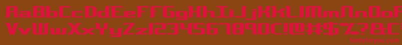 VarianceBrk Font – Red Fonts on Brown Background