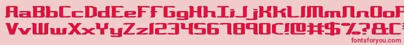 VarianceBrk Font – Red Fonts on Pink Background