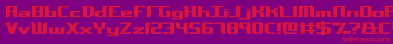 VarianceBrk Font – Red Fonts on Purple Background