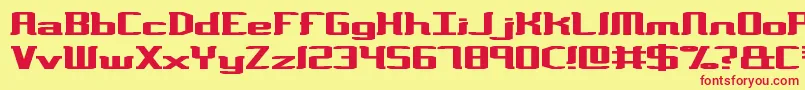 VarianceBrk Font – Red Fonts on Yellow Background