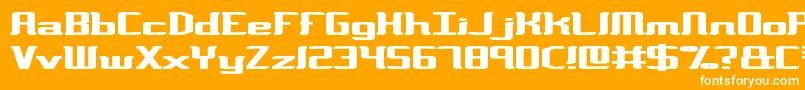 VarianceBrk Font – White Fonts on Orange Background
