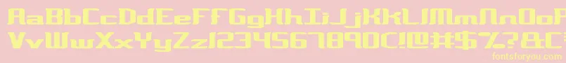 VarianceBrk Font – Yellow Fonts on Pink Background