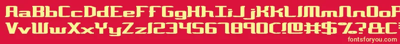 VarianceBrk Font – Yellow Fonts on Red Background