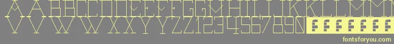 SecondBaseLine Font – Yellow Fonts on Gray Background