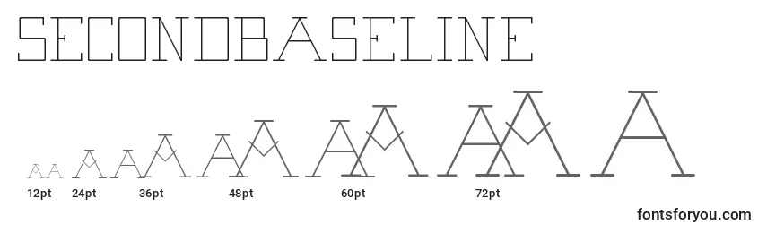 Размеры шрифта SecondBaseLine