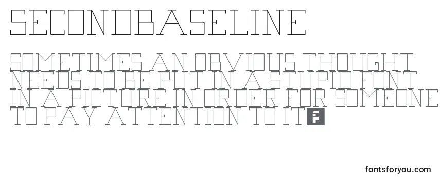 Обзор шрифта SecondBaseLine