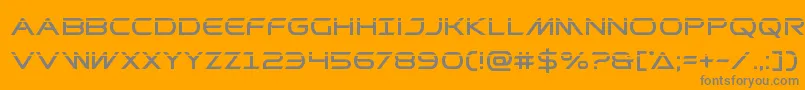 Prometheanlaser Font – Gray Fonts on Orange Background