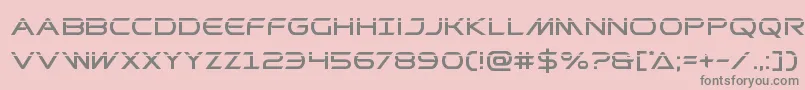 Prometheanlaser-Schriftart – Graue Schriften auf rosa Hintergrund