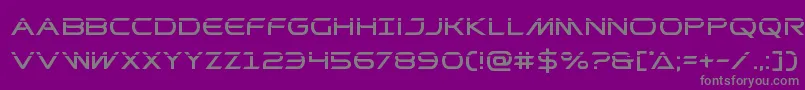 Prometheanlaser Font – Gray Fonts on Purple Background