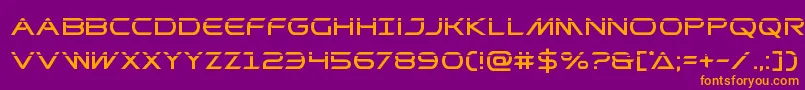 Prometheanlaser Font – Orange Fonts on Purple Background