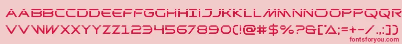 Prometheanlaser Font – Red Fonts on Pink Background