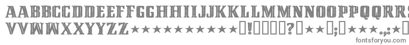フォントCinqmm – 白い背景に灰色の文字