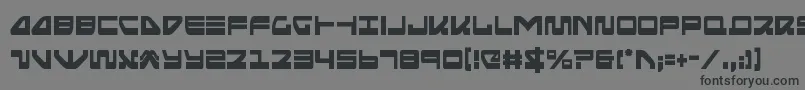 フォントSeariderfalconcond – 黒い文字の灰色の背景