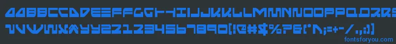Seariderfalconcond Font – Blue Fonts on Black Background