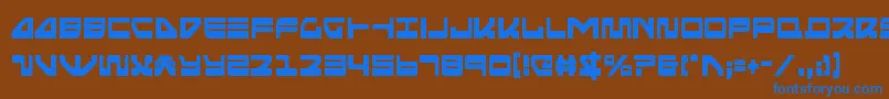 Seariderfalconcond Font – Blue Fonts on Brown Background