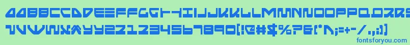 Seariderfalconcond Font – Blue Fonts on Green Background