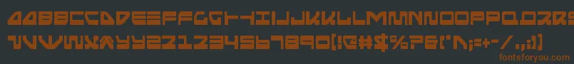Seariderfalconcond Font – Brown Fonts on Black Background