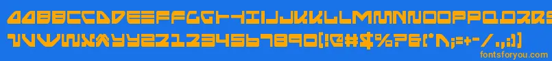 Seariderfalconcond Font – Orange Fonts on Blue Background