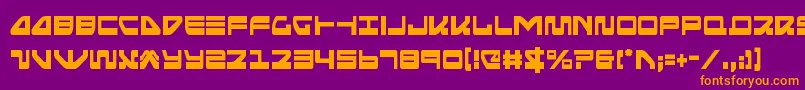 Seariderfalconcond Font – Orange Fonts on Purple Background