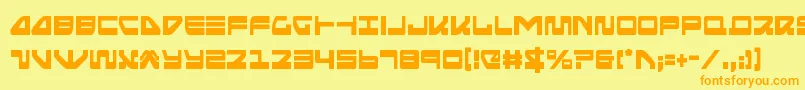 Seariderfalconcond Font – Orange Fonts on Yellow Background