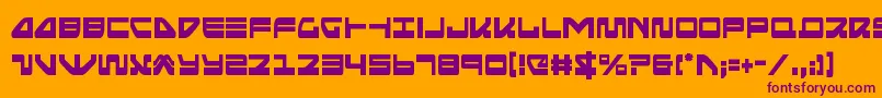 Seariderfalconcond Font – Purple Fonts on Orange Background