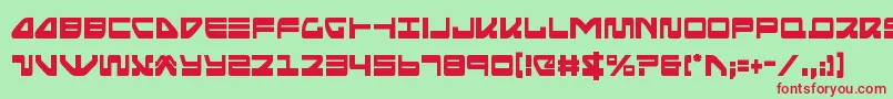 Seariderfalconcond Font – Red Fonts on Green Background