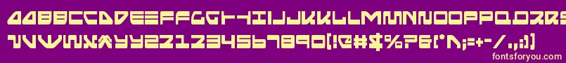 Seariderfalconcond Font – Yellow Fonts on Purple Background