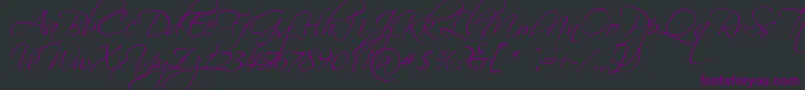 Scriptorama Font – Purple Fonts on Black Background