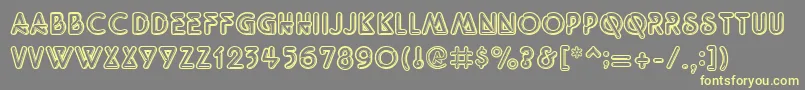 Weitere Informationen zur GeNeonLights-Schriftart GeNeonLights-Schriftart – Gelbe Schriften auf grauem Hintergrund
