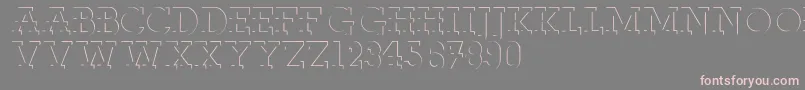 Reliefdeco Font – Pink Fonts on Gray Background