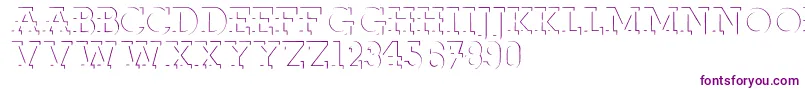 Reliefdeco Font – Purple Fonts on White Background