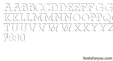  Reliefdeco font