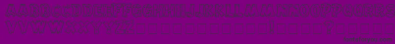 Drifttype-fontti – mustat fontit violetilla taustalla